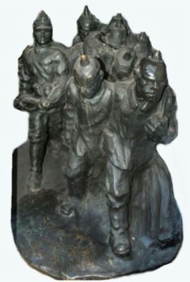 grup statuar - Medrea, Cornel; Prizonieri germani escortați de soldat român - modelul 1922