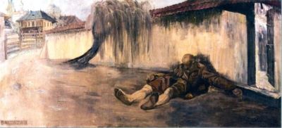 pictură - Apcar (Abgar), Baltazar; Moartea lui Lumânărică