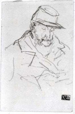 grafică - Grigorescu, Nicolae; Cap de ofițer român