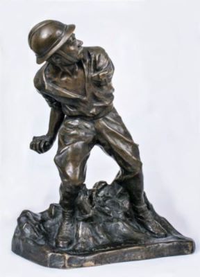 statuetă - Ion Dimitriu din Bârlad; Ultima grenadă a Caporalului Mușat