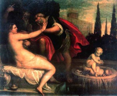 pictură - Varotari, Alessandro, zis Il Padovanino; Suzana și cei doi bătrâni