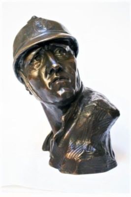 figurină - Hette, Richard  P.; Cap de ostaș 1918