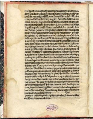 carte - Caoursin, Guillelmus; Ad Innocentium papam VIII oratio