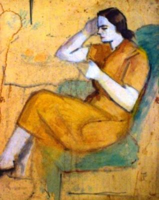pictură - Pallady, Theodor; Femeie în galben