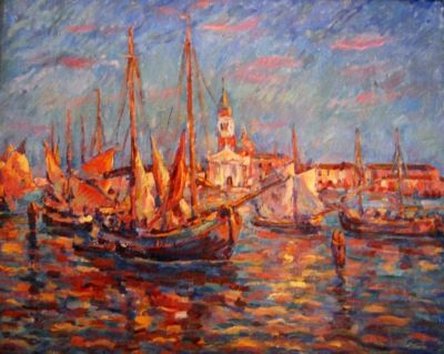 pictură - Dărăscu, Nicolae; Insula Chioggia
