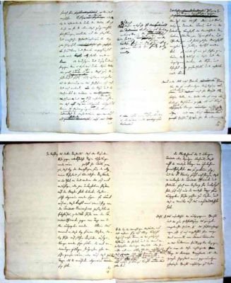 caiet; Rapoarte zilnice ale armatei austriece în Transilvania în legătură cu înăbușirea răscoalei din 1784