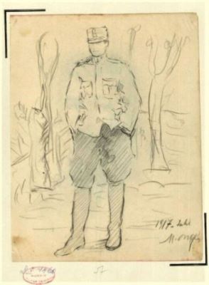 desen - Onofrei, Mihai; Ofițer Român 1917