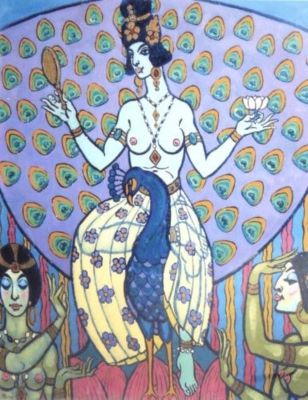 pictură - Michăilescu, Corneliu; Floare de lotus