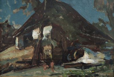 pictură de șevalet - Petrașcu, Gheorghe; Peisaj cu moară