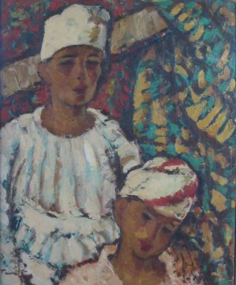 pictură - Tonitza, Nicolae; Chipuri tătărăști - copii