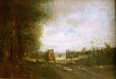 pictură - Grigorescu, Nicolae; Peisaj cu turmă de oi