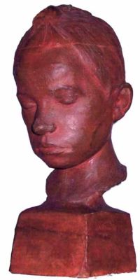 sculptură - Tudor, Gheorghe; Cap de copil (bosumflat)