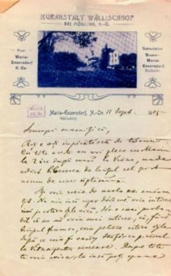 scrisoare - Mureșianu, A. Aurel; Mureșianu, Aurel către soția sa, Elena