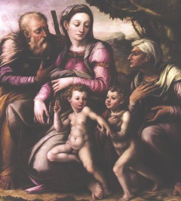 pictură de șevalet - Vasari, Giorgio; Sfânta Familie