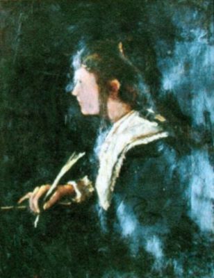 pictură - Munkácsy, Mihaly; Eva