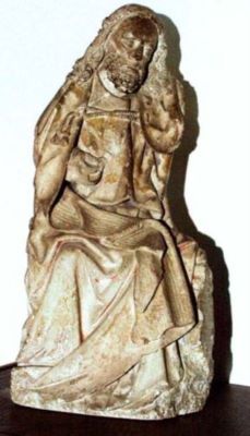 sculptură - anonim francez; Iisus tronând