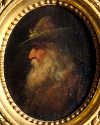 pictură - Amerling, Friedrich von; Bustul unui om bătrân