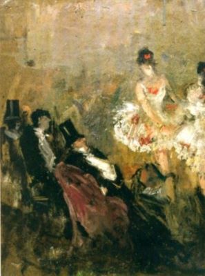 pictură de șevalet - Forain, Jean-Louis; Lojă de orchestră