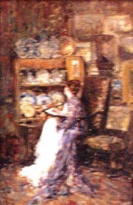 pictură - Grigorescu, Nicolae; Colț de atelier