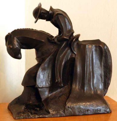 sculptură - Anestin, Ioan; Întoarcerea lui Don Quijote