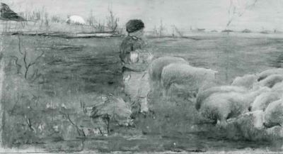desen - Luchian, Ștefan; Păstor cu oile