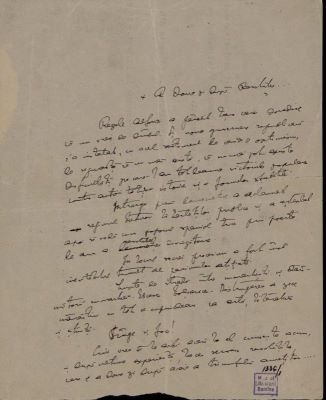 Textele manuscrise au fost redactate de Nicolae Iorga; 12 texte manuscrise pe diverse teme, semnate de Nicolae Iorga
