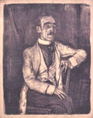 litografie - Steriadi, Jean Alexandru; Portret „Alexandru Macedonski”