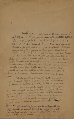 Textul manuscris a fost redactat de Nicolae Iorga; Manuscris al lui Nicolae Iorga despre Casa Română de la Veneția