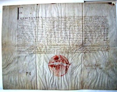 privilegiu - Ferdinand I; Împăratul Ferdinand I reconfirmă vechile drepturi și privilegii ale orașelor Satu Mare și Mintiu (in eorum antiquis privilegiis et libertatibus)