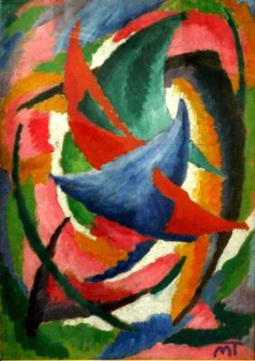 pictură - Mattis-Teutsch, Hans; Compoziție (1916-1920), II
