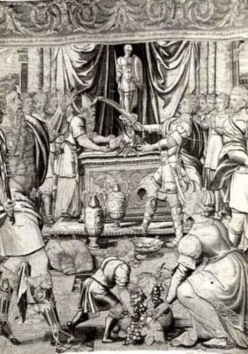 tapiserie; Dublu sacrificiu