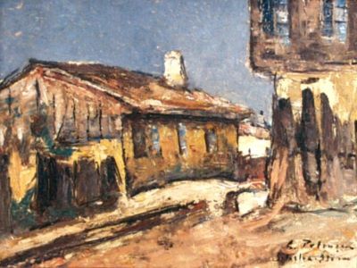 pictură de șevalet - Petrașcu, Gheorghe; Case la Silistra