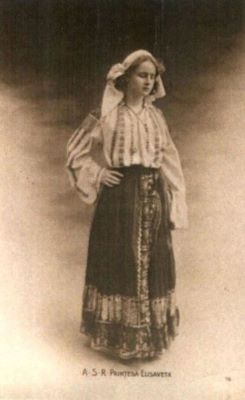 carte poștală ilustrată; Principesa Elisabeta a României