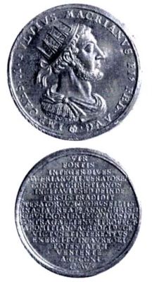 Medalie dedicată uzurpatorului Macrianus