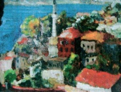 pictură - Țuculescu, Ion; Peisaj cu geamie