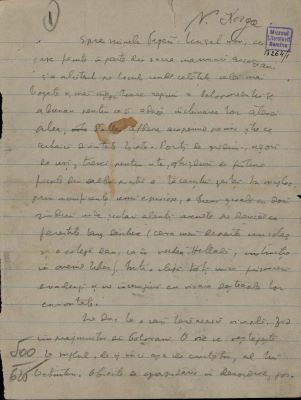 Textul manuscris a fost redactat de Nicolae Iorga; Manuscris al lui Nicolae Iorga cuprinzând note de călătorie din Grecia