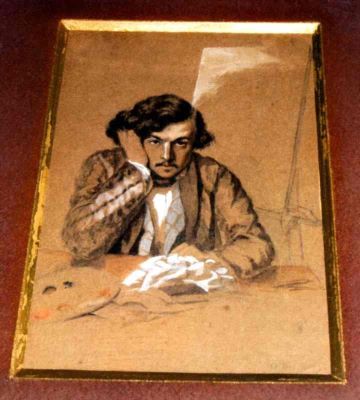 grafică - Aman, Theodor; Autoportret