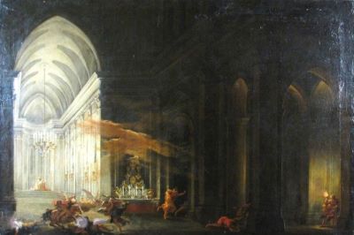 pictură - Salucci, Alessandro; Ricci, Sebastiano; Heliodor biruit de înger
