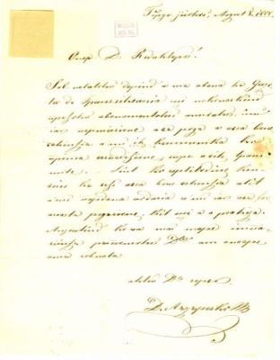 scrisoare - Lăzărescu, D.; Lăzărescu D. către Mureșianu Iacob