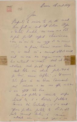 Scrisoarea a fost redactată de M. Kogălniceanu; Scrisoare adresată de Mihail Kogălniceanu fiului său  Ioan Mențiunea de responsabilitate (autor, traducător):  Scrisoarea a fost redactată de M. Kogălniceanu