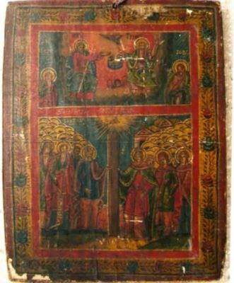 icoană; Sfânta Treime; Înălțarea Sfintei Cruci