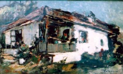 pictură - Petrașcu, Gheorghe; Casă țărănească