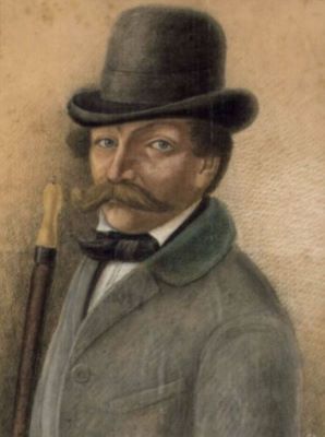 pastel - Rakotzy Parcsetich, Hugo; Colonelul Hadik Gusztav