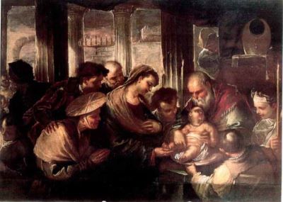 pictură - Giordano, Luca; Circumciziunea