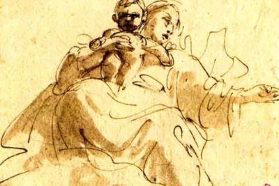desen - Tiepolo, Giovanni Battista; Fecioara cu Pruncul