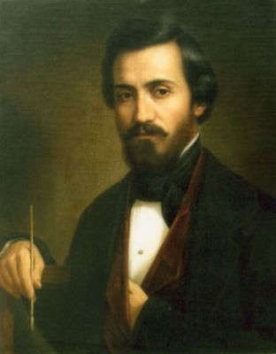 pictură - Tattarescu, Gheorghe; Autoportret