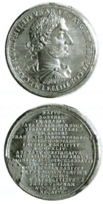Medalie dedicată împăratului Filip Arabul