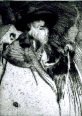 gravură - Lee-Henkley, William; Bătrân