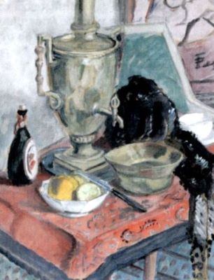 pictură - Pallady, Theodor; Samovarul
