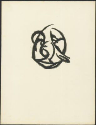linogravură - Mattis-Teutsch, Hans; Compoziție abstractă